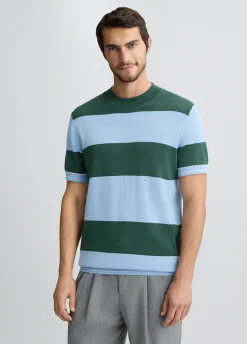 Liu Jo T-shirt rayé en maille|Homme Pulls Et Sweaters