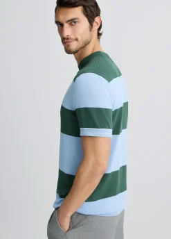 Liu Jo T-shirt rayé en maille|Homme Pulls Et Sweaters