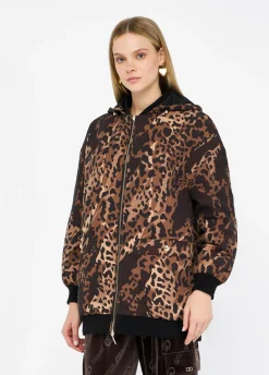 Liu Jo Veste avec imprimé animalier en nylon|Femme Manteaux|Vêtements De Sport