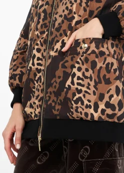 Liu Jo Veste avec imprimé animalier en nylon|Femme Manteaux|Vêtements De Sport