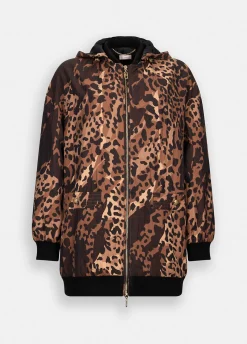 Liu Jo Veste avec imprimé animalier en nylon|Femme Manteaux|Vêtements De Sport