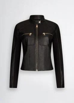Liu Jo Veste biker en cuir|Femme Vestes