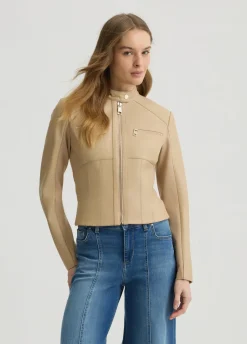 Liu Jo Veste biker en cuir|Femme Vestes