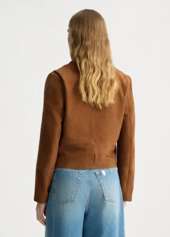 Liu Jo Veste boxy en cuir suédé|Femme Vestes