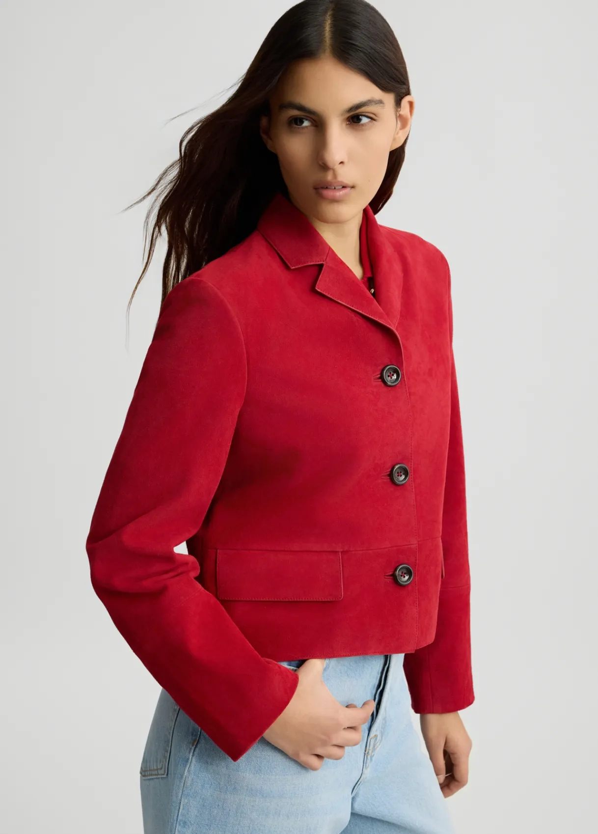 Liu Jo Veste boxy en daim|Femme Vestes