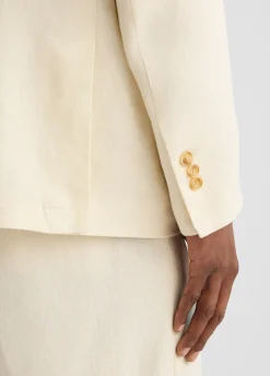 Liu Jo Veste croisée 100% lin|Homme Vestes Et Gilets