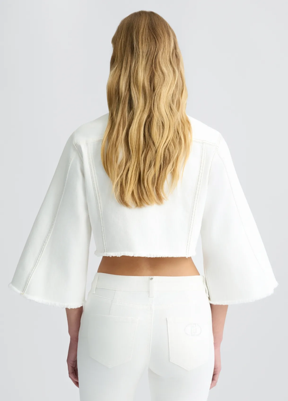 Liu Jo Veste cropped avec col en jean|Femme Manteaux