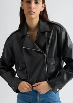 Liu Jo Veste cropped modèle motard|Femme Vestes
