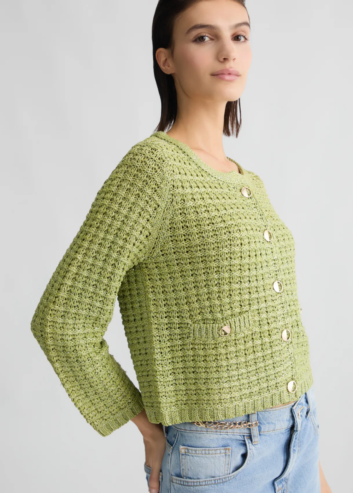 Liu Jo Veste en bouclette|Femme Mailles|Vestes