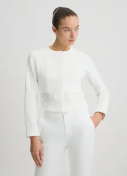 Liu Jo Veste en denim avec strass|Femme Vestes
