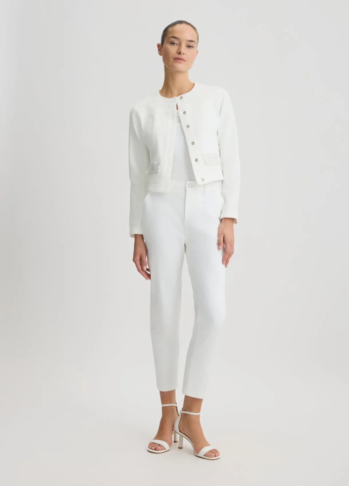 Liu Jo Veste en denim avec strass|Femme Vestes