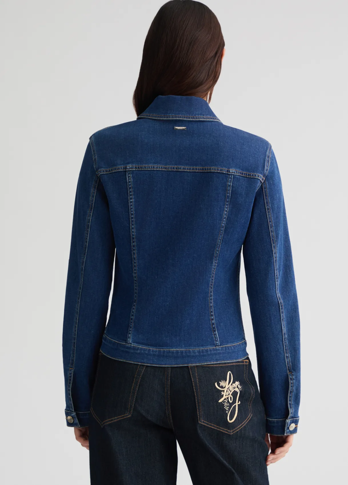 Liu Jo Veste en denim avec strass|Femme Manteaux|Vestes