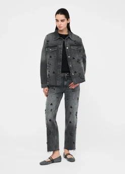 Liu Jo Veste en denim avec strass|Femme Vestes