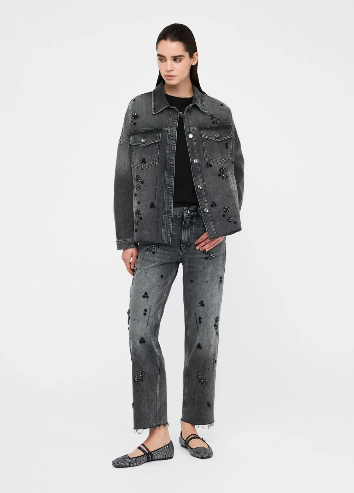 Liu Jo Veste en denim avec strass|Femme Vestes