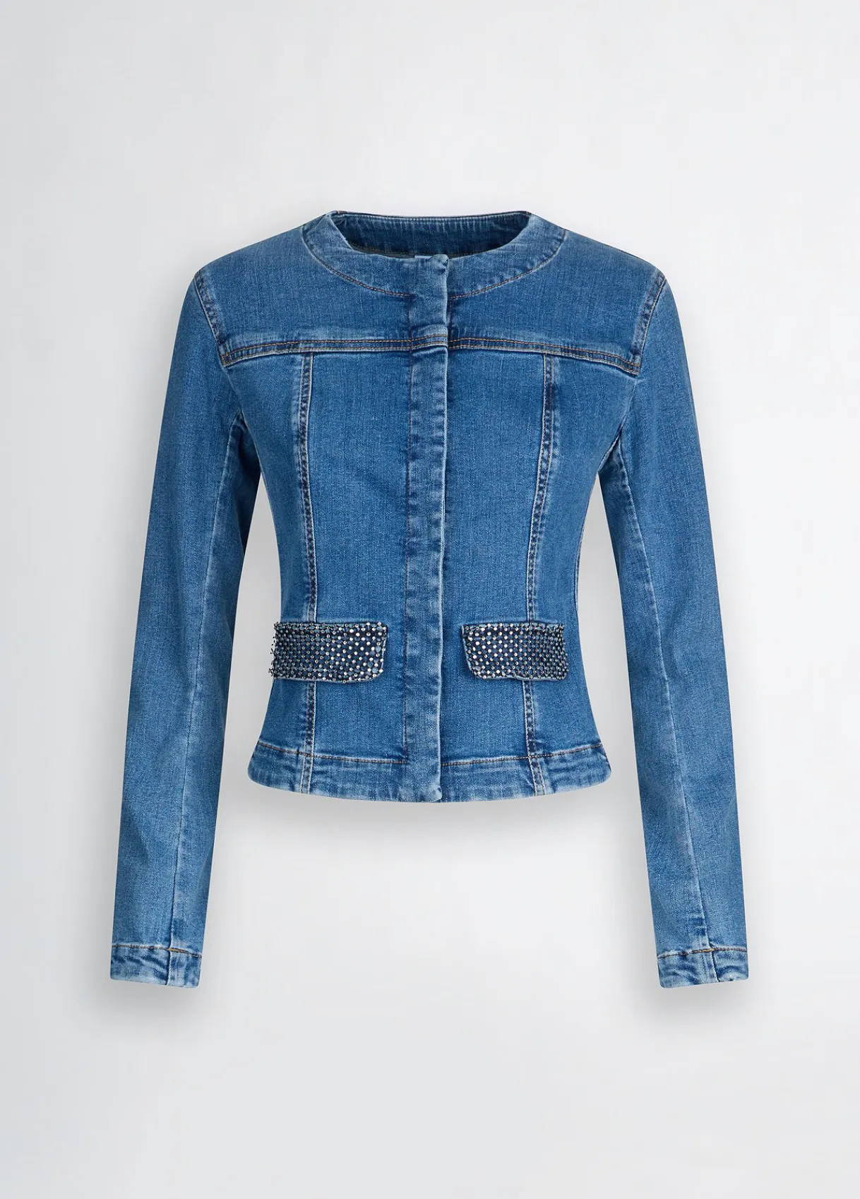 Liu Jo Veste en denim avec strass|Femme Vestes