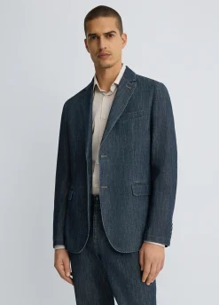 Liu Jo Veste en denim chambray|Homme Vestes Et Gilets