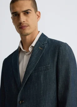 Liu Jo Veste en denim chambray|Homme Vestes Et Gilets