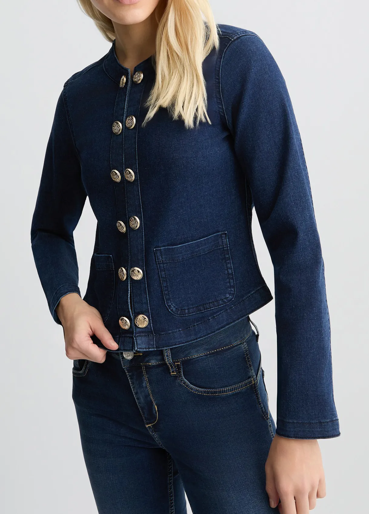 Liu Jo Veste en jean avec chaîne fantaisie|Femme Vestes