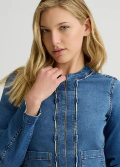 Liu Jo Veste en jean avec chaîne fantaisie|Femme Vestes