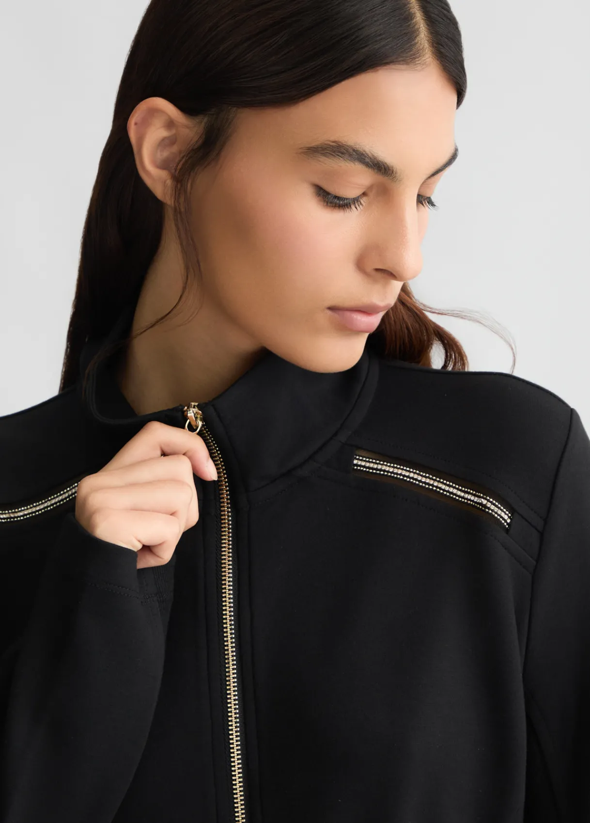 Liu Jo Veste en jersey avec zip|Femme Vêtements De Sport|Vestes