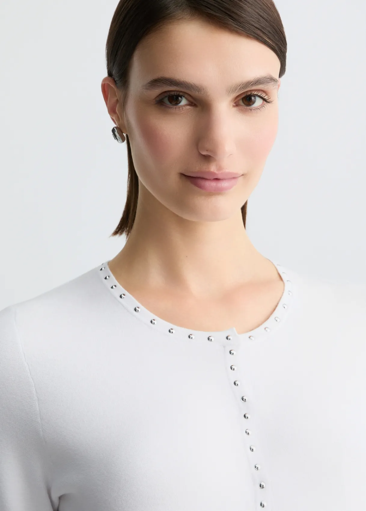 Liu Jo Veste en maille avec clous|Femme Vestes