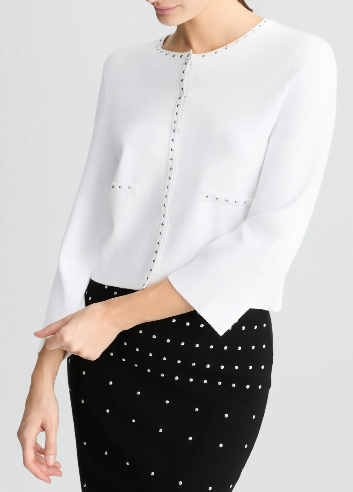 Liu Jo Veste en maille avec clous|Femme Vestes