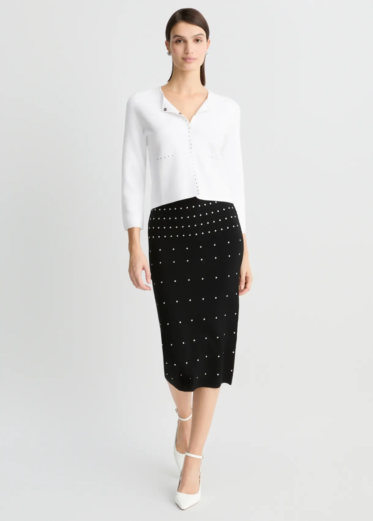 Liu Jo Veste en maille avec clous|Femme Vestes