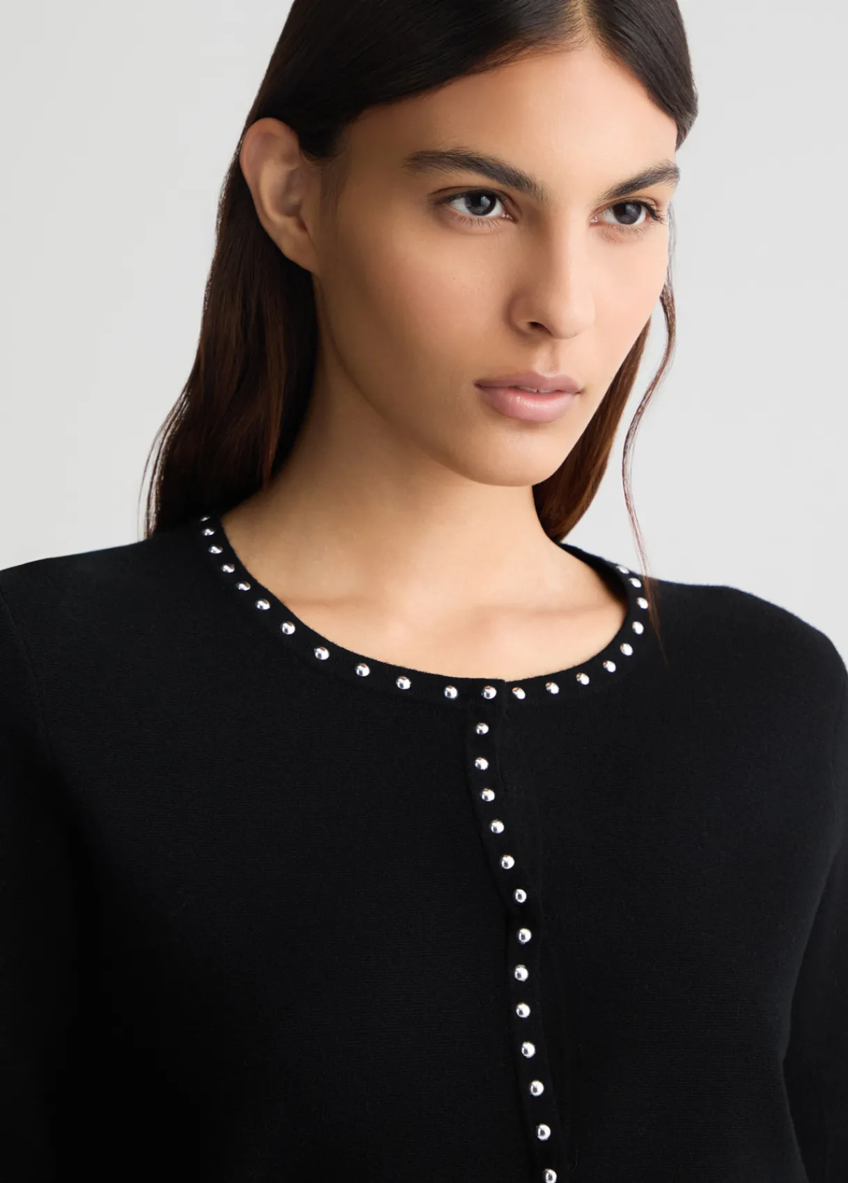 Liu Jo Veste en maille avec clous|Femme Mailles|Vestes