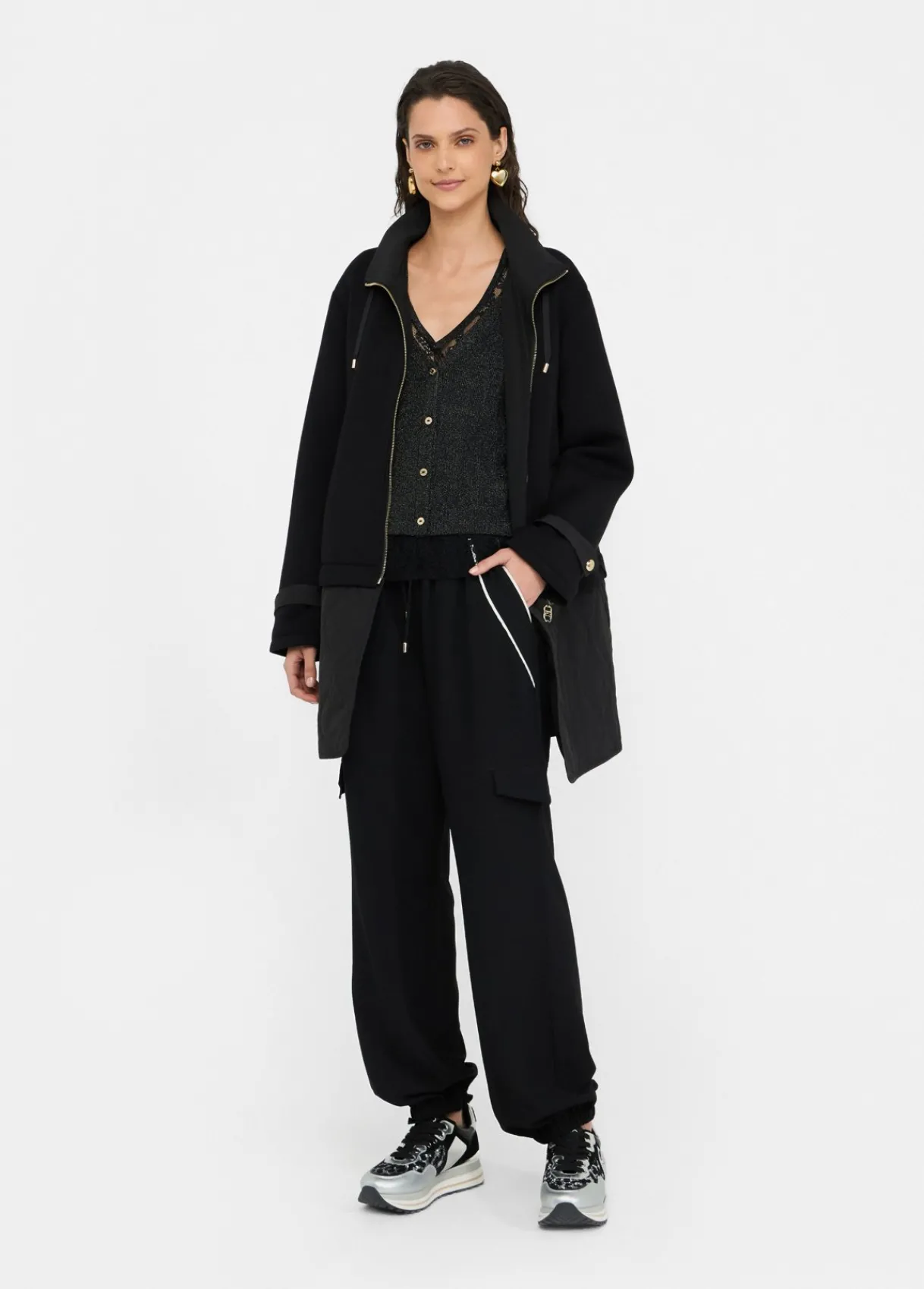 Liu Jo Veste en néoprène et nylon|Femme Manteaux|Vêtements De Sport