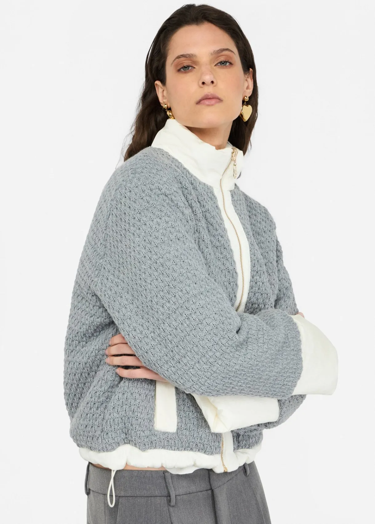 Liu Jo Veste en nylon matelassé et maille|Femme Manteaux|Vêtements De Sport
