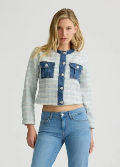 Liu Jo Veste en toile denim bouclette|Femme Vestes