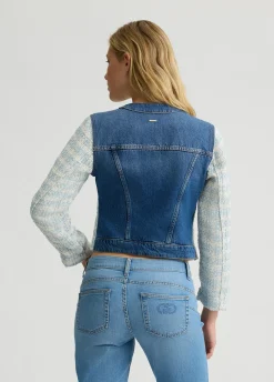 Liu Jo Veste en toile denim bouclette|Femme Vestes