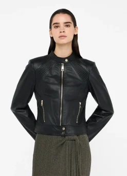 Liu Jo Veste motarde en cuir|Femme Vestes