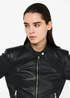 Liu Jo Veste motarde en cuir|Femme Vestes