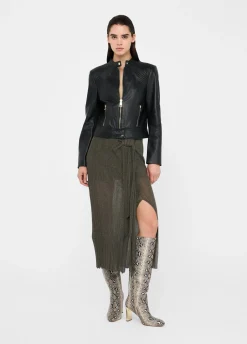 Liu Jo Veste motarde en cuir|Femme Vestes