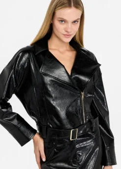 Liu Jo Veste motarde glossy|Femme Vestes