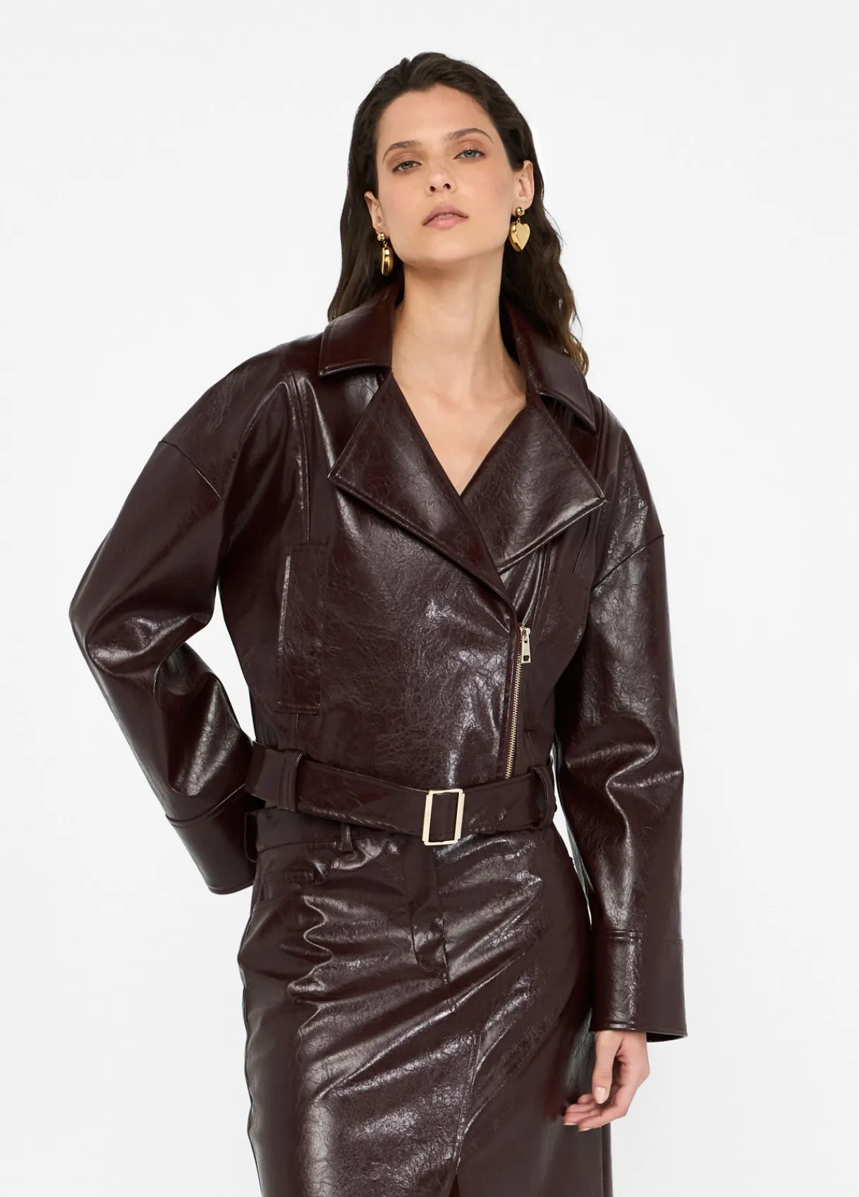 Liu Jo Veste motarde glossy|Femme Vestes