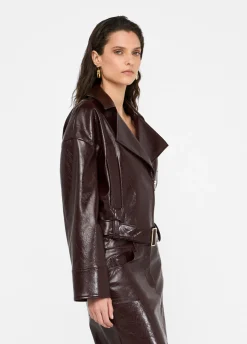 Liu Jo Veste motarde glossy|Femme Vestes