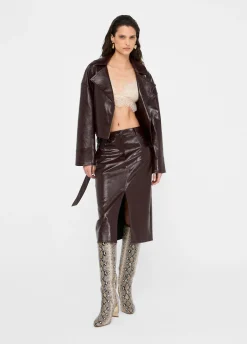 Liu Jo Veste motarde glossy|Femme Vestes