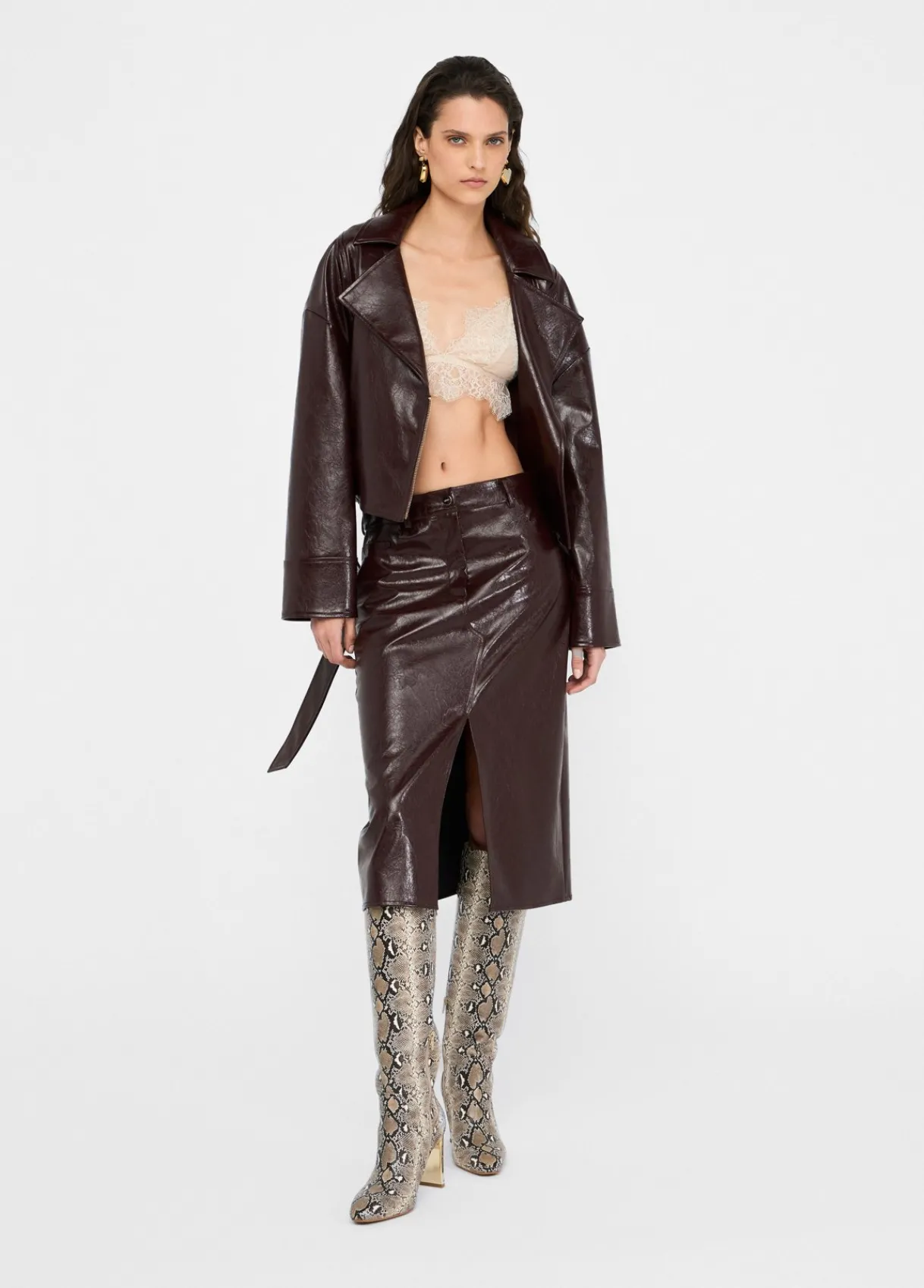 Liu Jo Veste motarde glossy|Femme Vestes