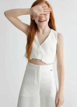 Liu Jo Veste sans manches avec boutons|Enfant Vestes Et Manteaux