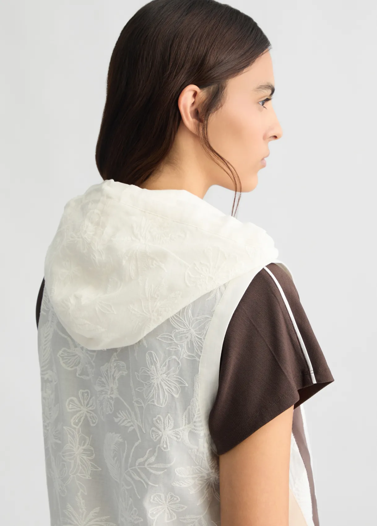 Liu Jo Veste sans manches en coton avec broderies|Femme Vêtements De Sport|Vestes