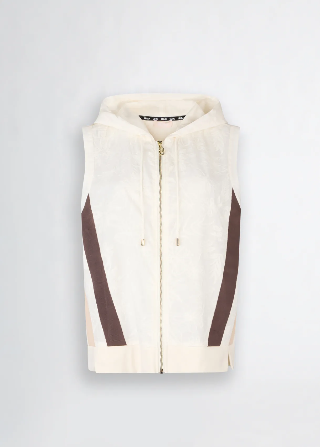 Liu Jo Veste sans manches en coton avec broderies|Femme Vêtements De Sport|Vestes