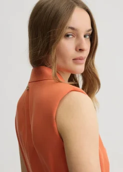 Liu Jo Veste sans manches en lin mélangé|Femme Vestes|Tailleurs