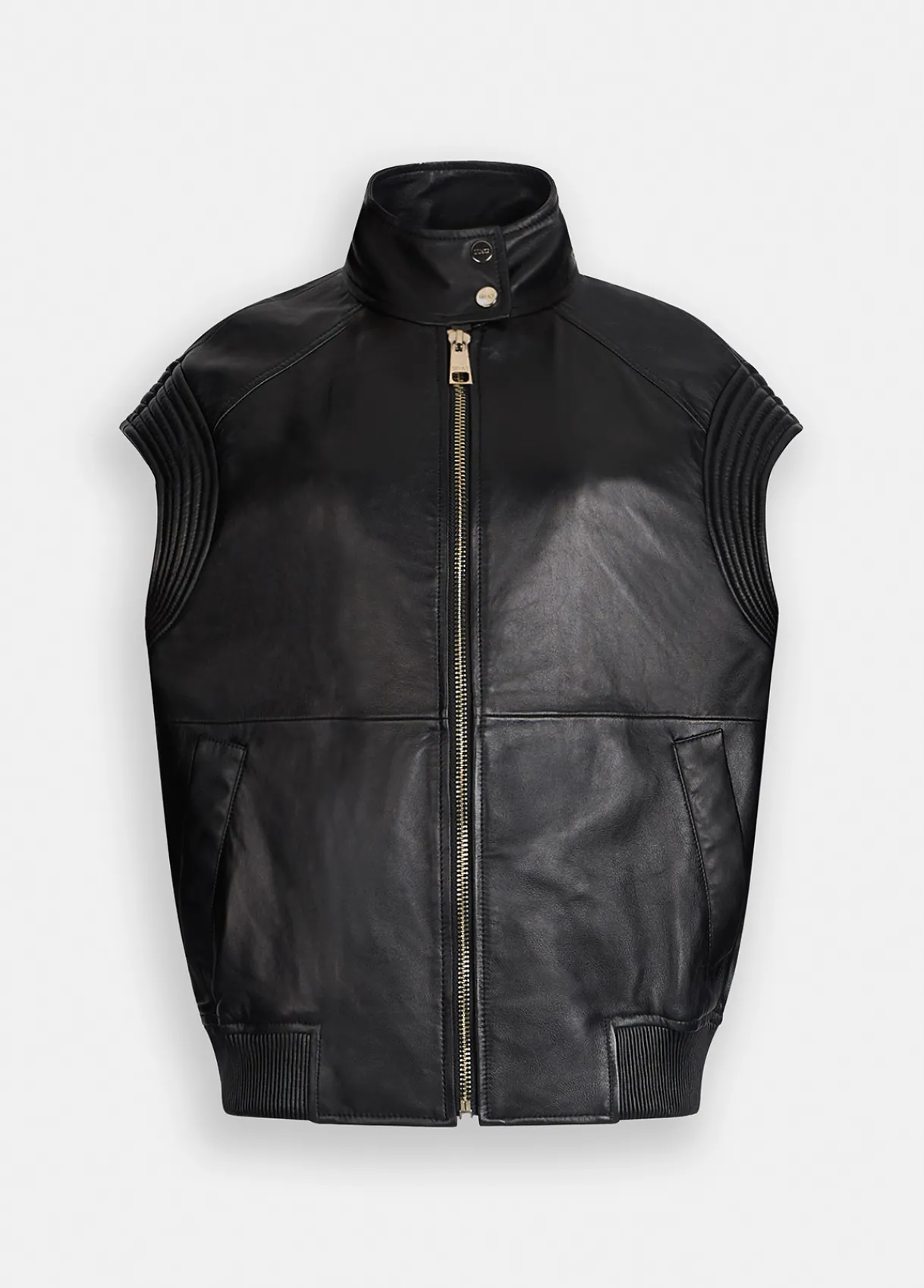 Liu Jo Veste sans manches oversize en cuir|Femme Vestes