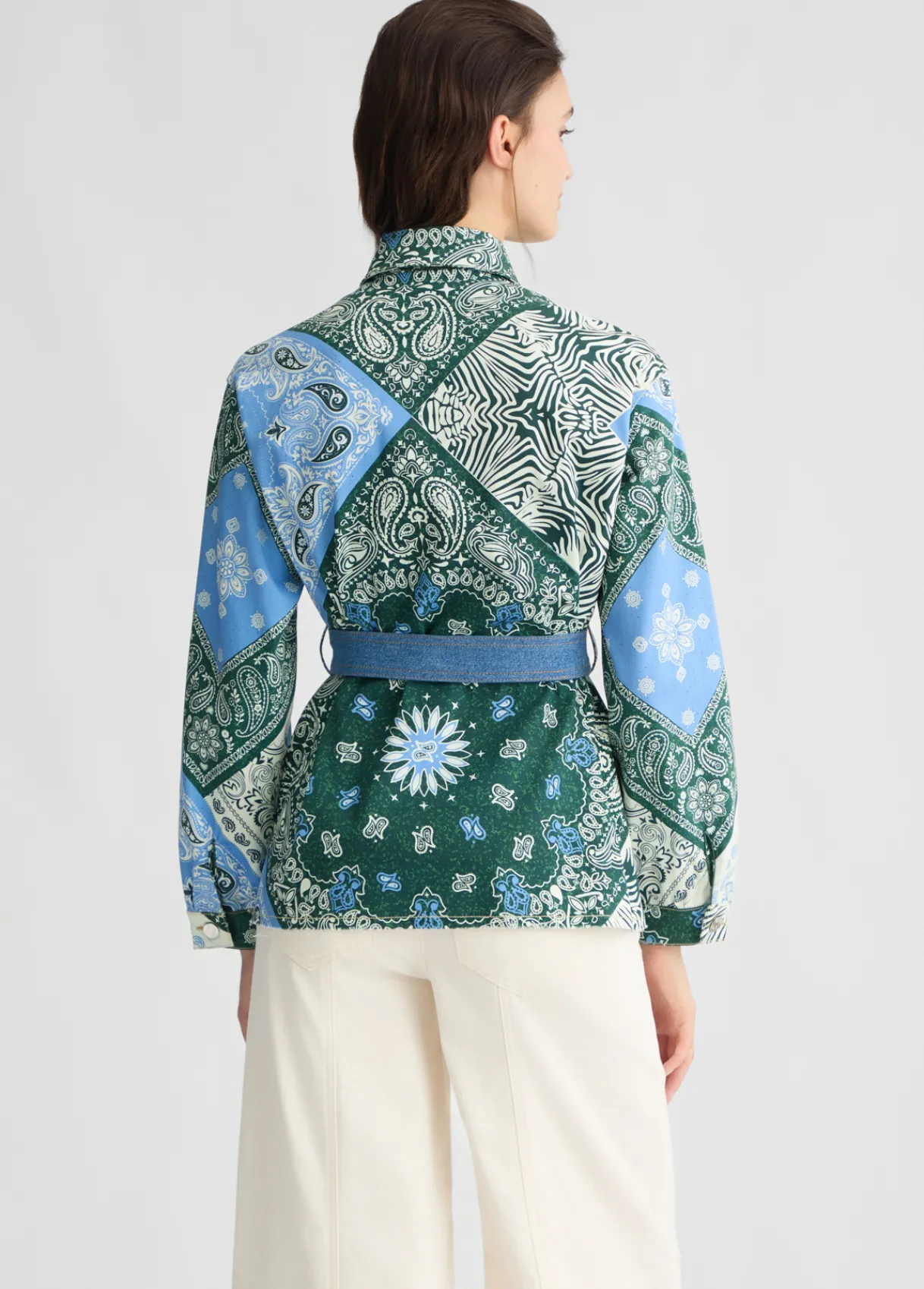 Liu Jo Veste surchemise en coton imprimé|Femme Vestes|Tailleurs